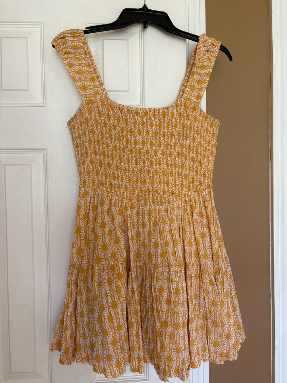 Yellow Sun Pattern Free People Sundress